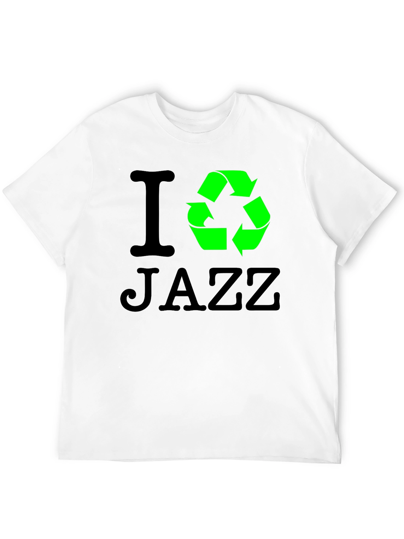 I Recycle Jazz Black T-Shirt