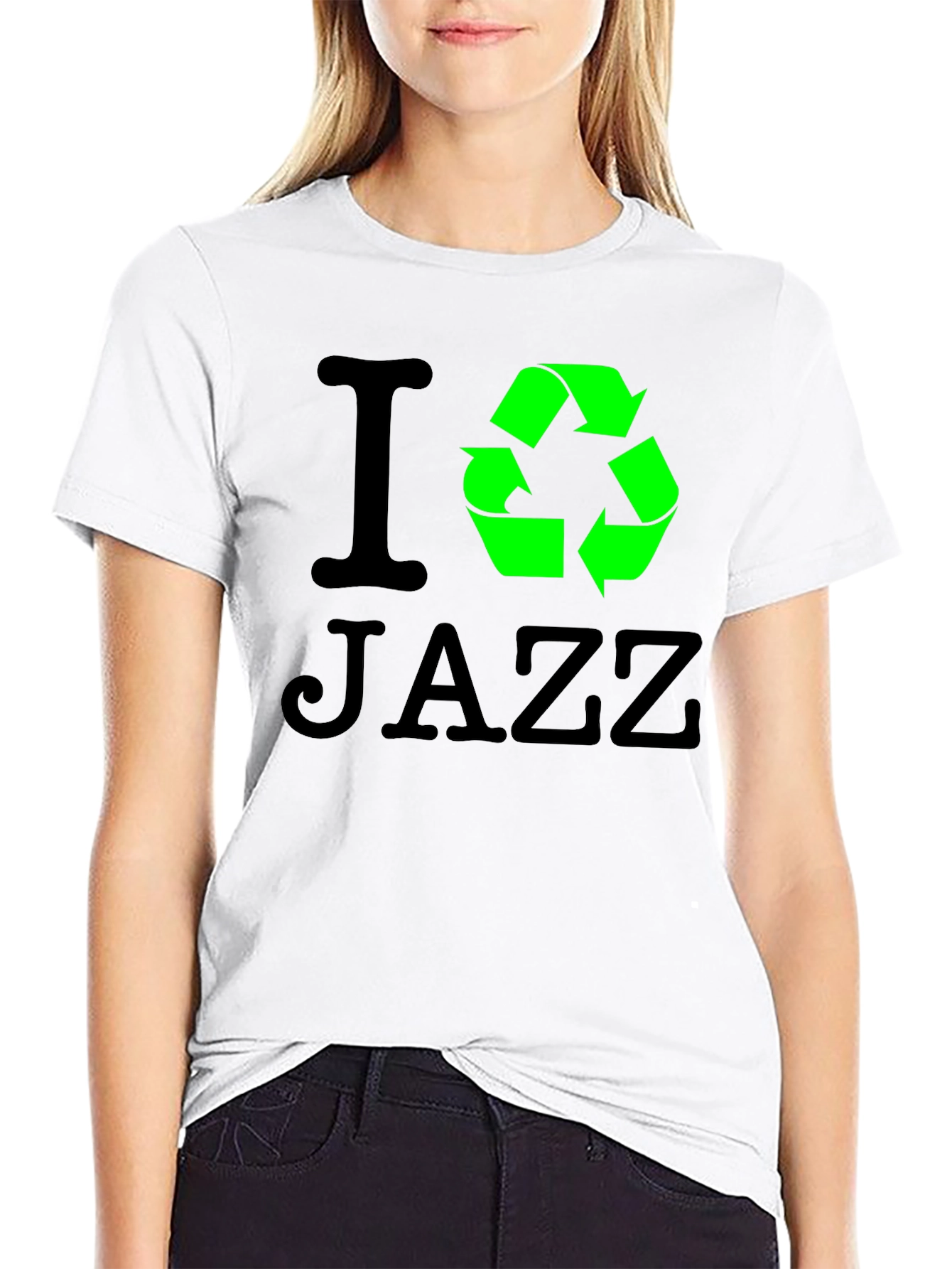 I Recycle Jazz Black T-Shirt