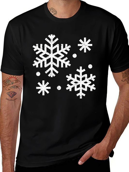 Snowflake Graphic Tee - Winter Holiday T-Shirt