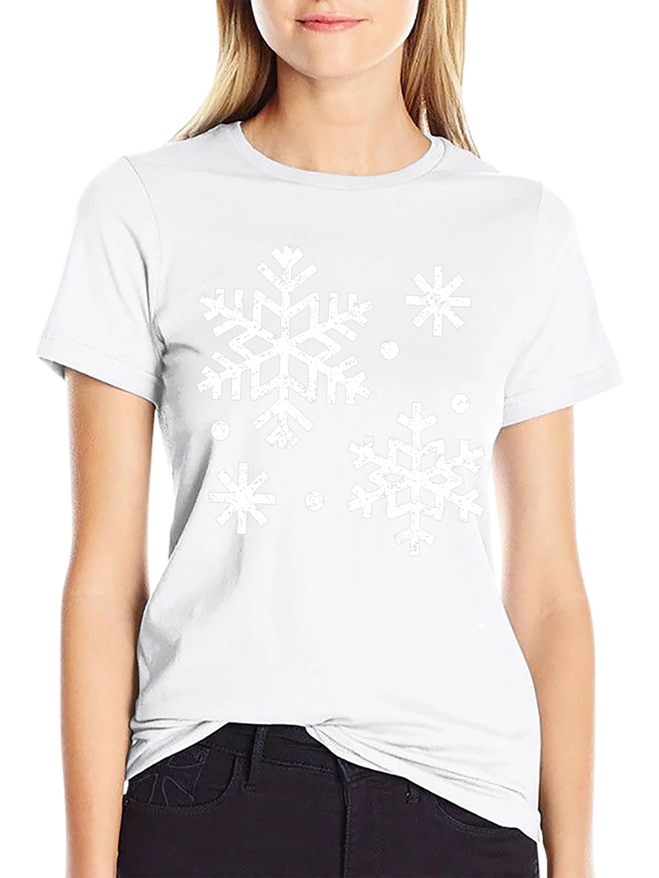 Snowflake Graphic Tee - Winter Holiday T-Shirt