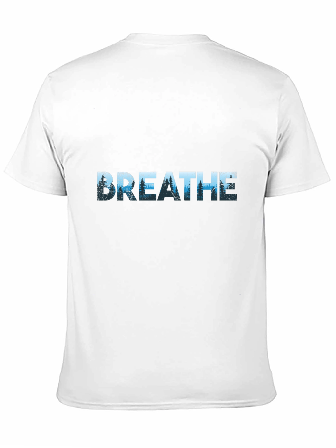 Breathe Graphic Print T-Shirt - Black