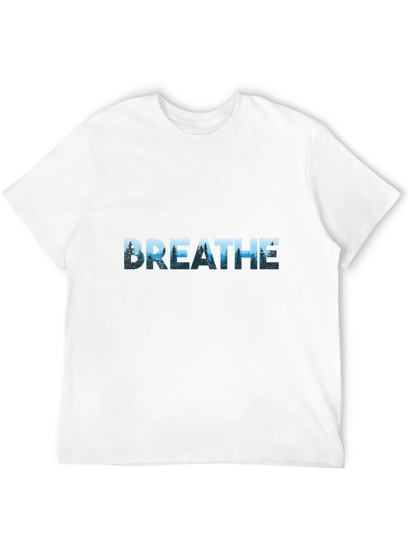 Breathe Graphic Print T-Shirt - Black