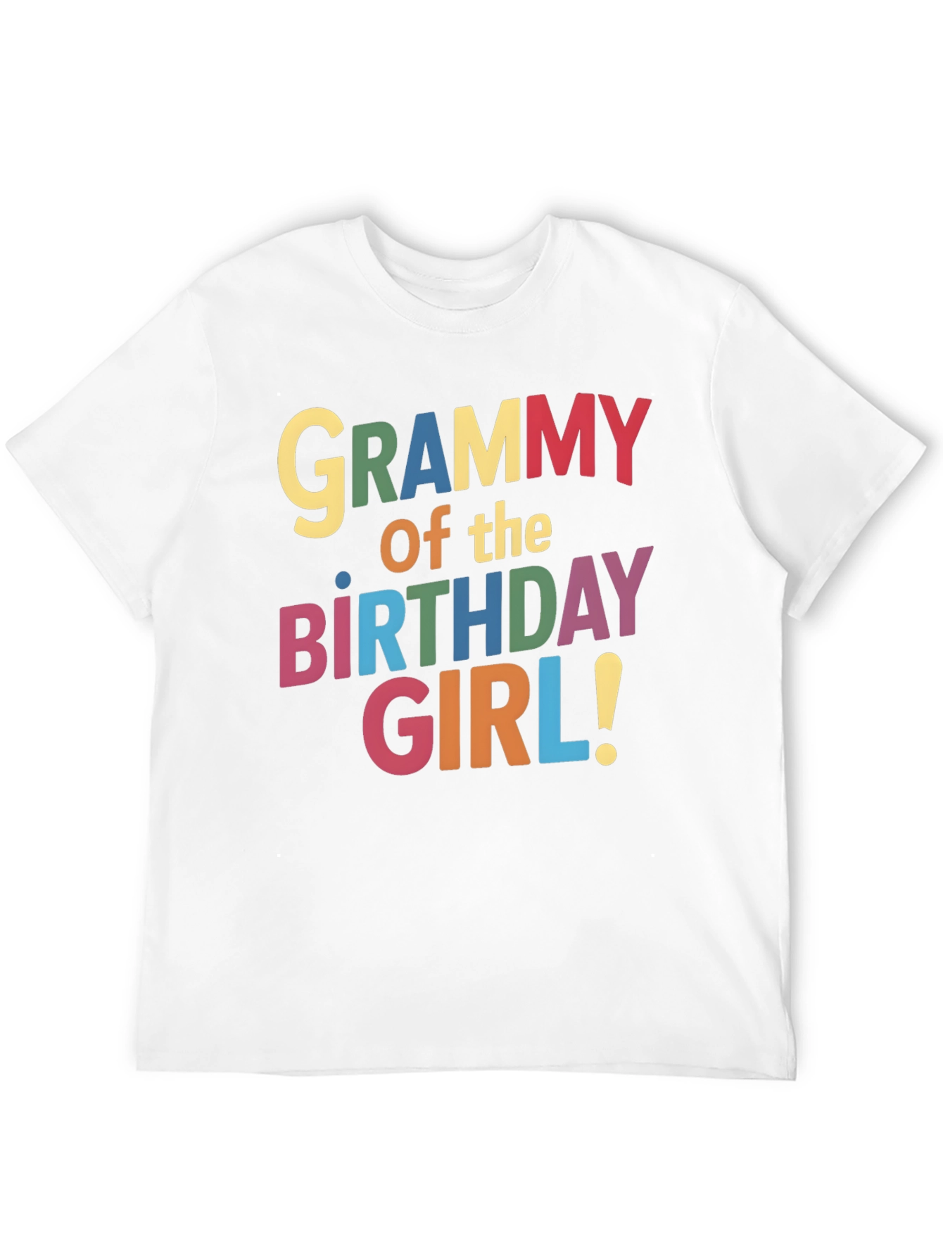 Grammy of the Birthday Girl Black T-Shirt