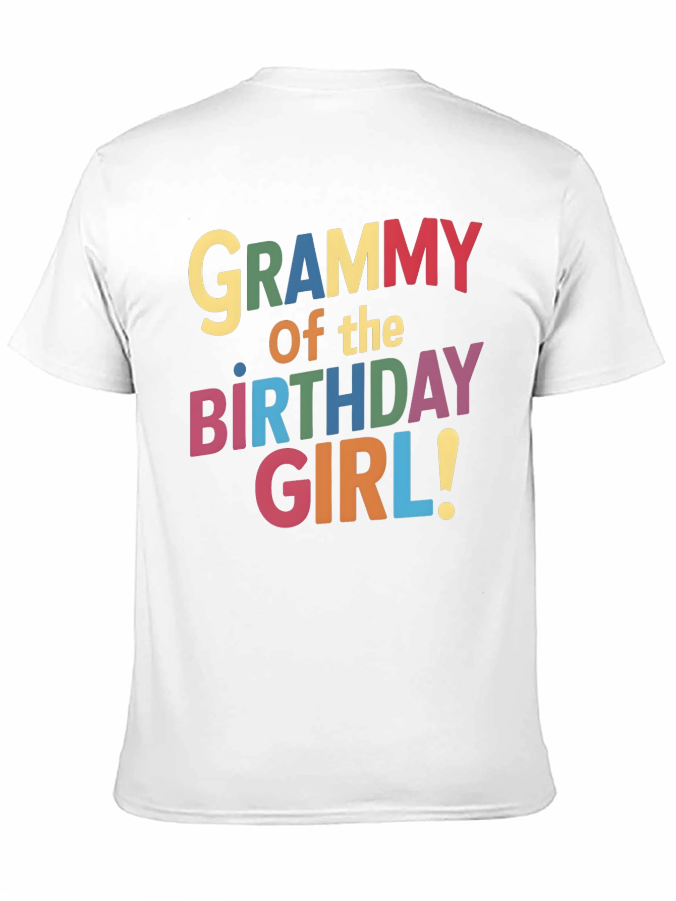 Grammy of the Birthday Girl Black T-Shirt