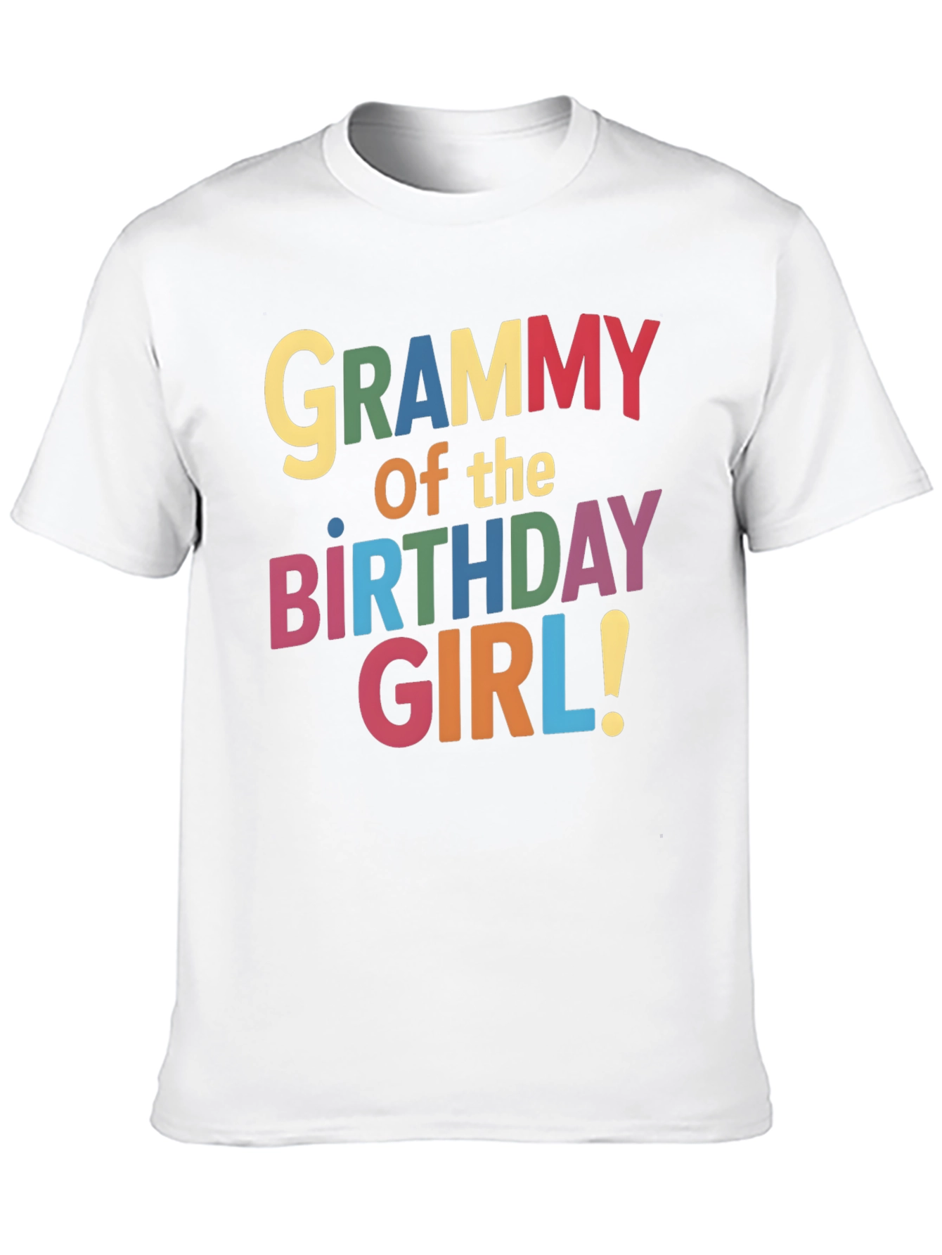 Grammy of the Birthday Girl Black T-Shirt
