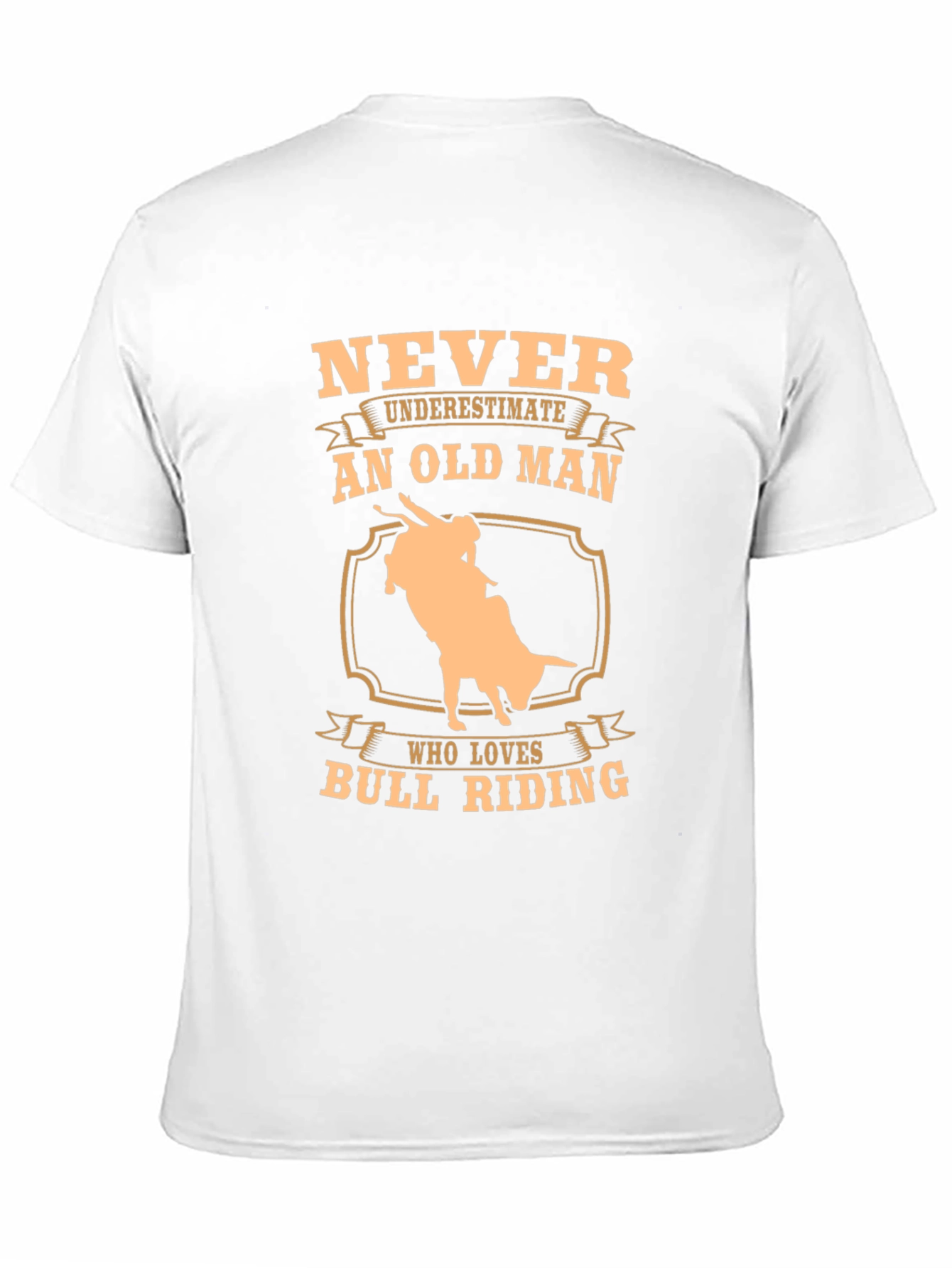 Never Underestimate An Old Man Bull Riding T-Shirt