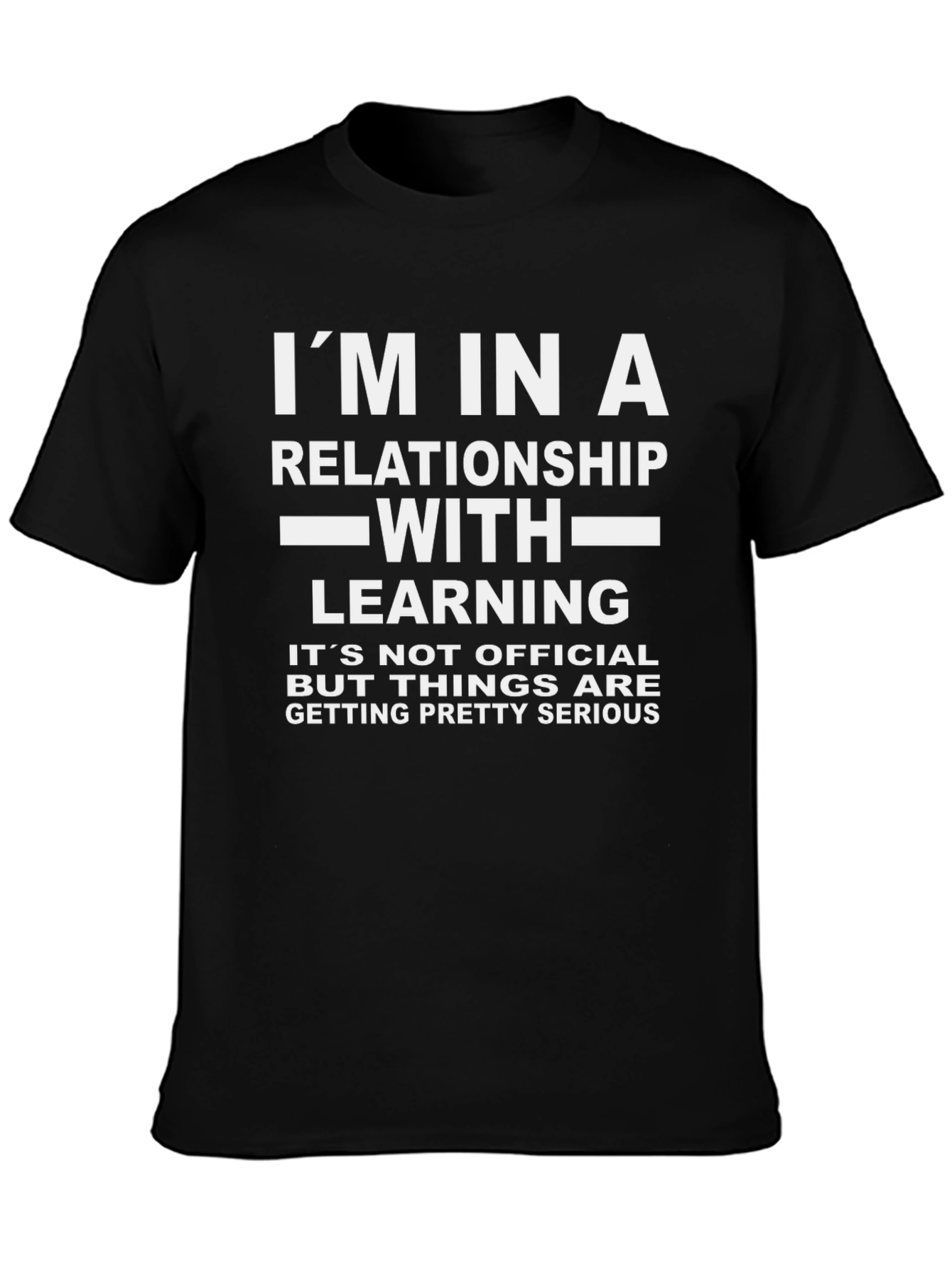 Relationship With Learning T-Shirt - Black