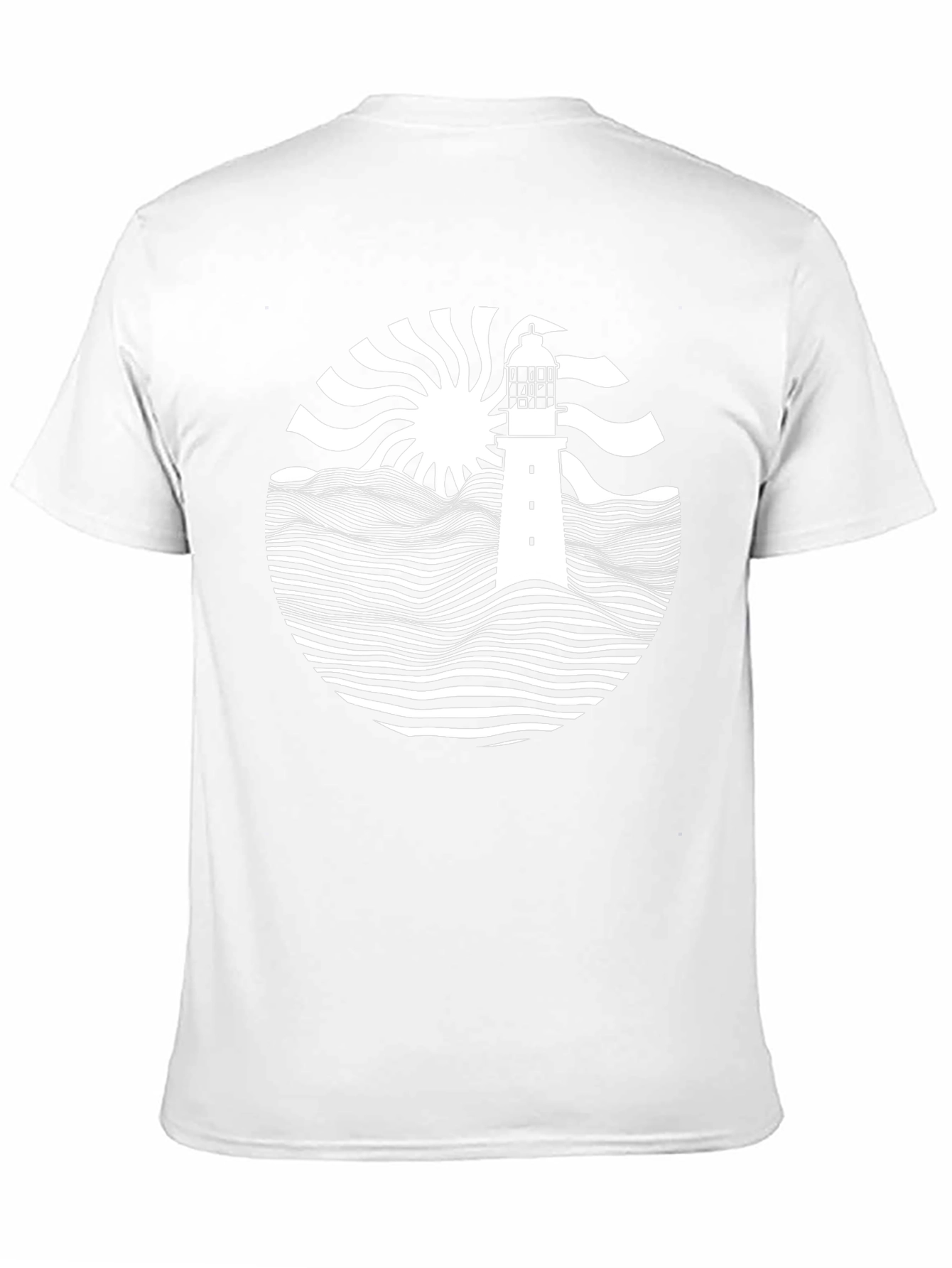 Nautical Lighthouse Graphic Tee - Black