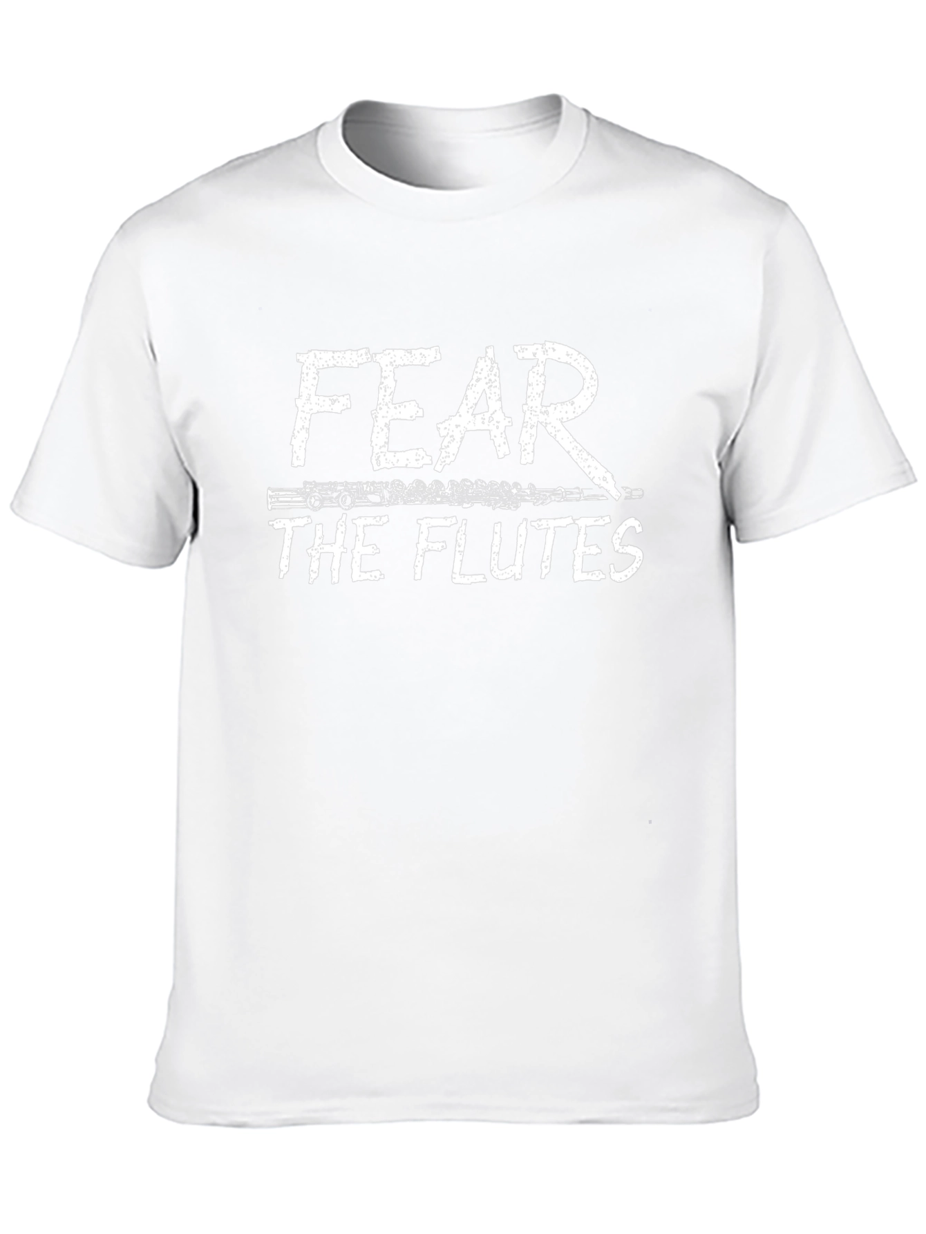 Fear The Flutes Graphic Tee - Black Cotton T-Shirt