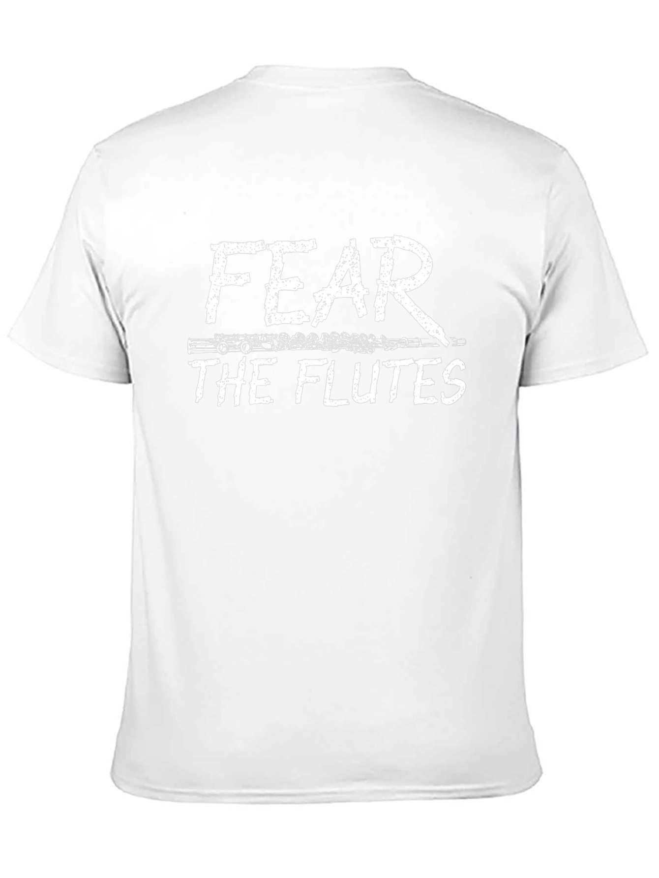 Fear The Flutes Graphic Tee - Black Cotton T-Shirt