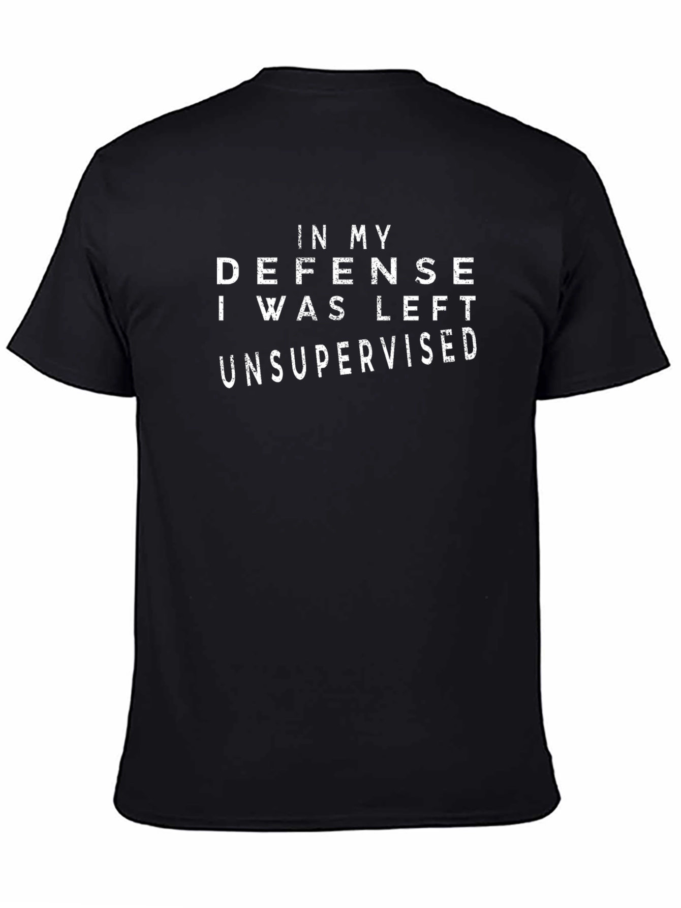 In My Defense Unsupervised Black T-Shirt