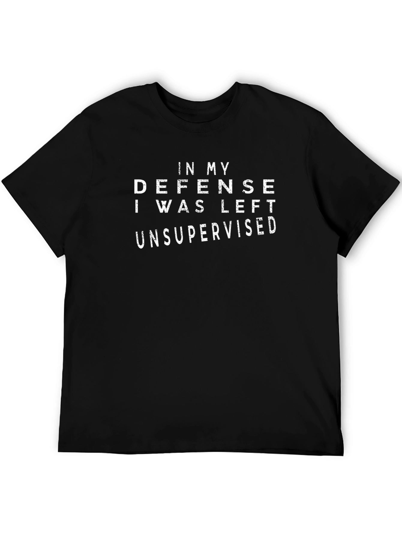 In My Defense Unsupervised Black T-Shirt