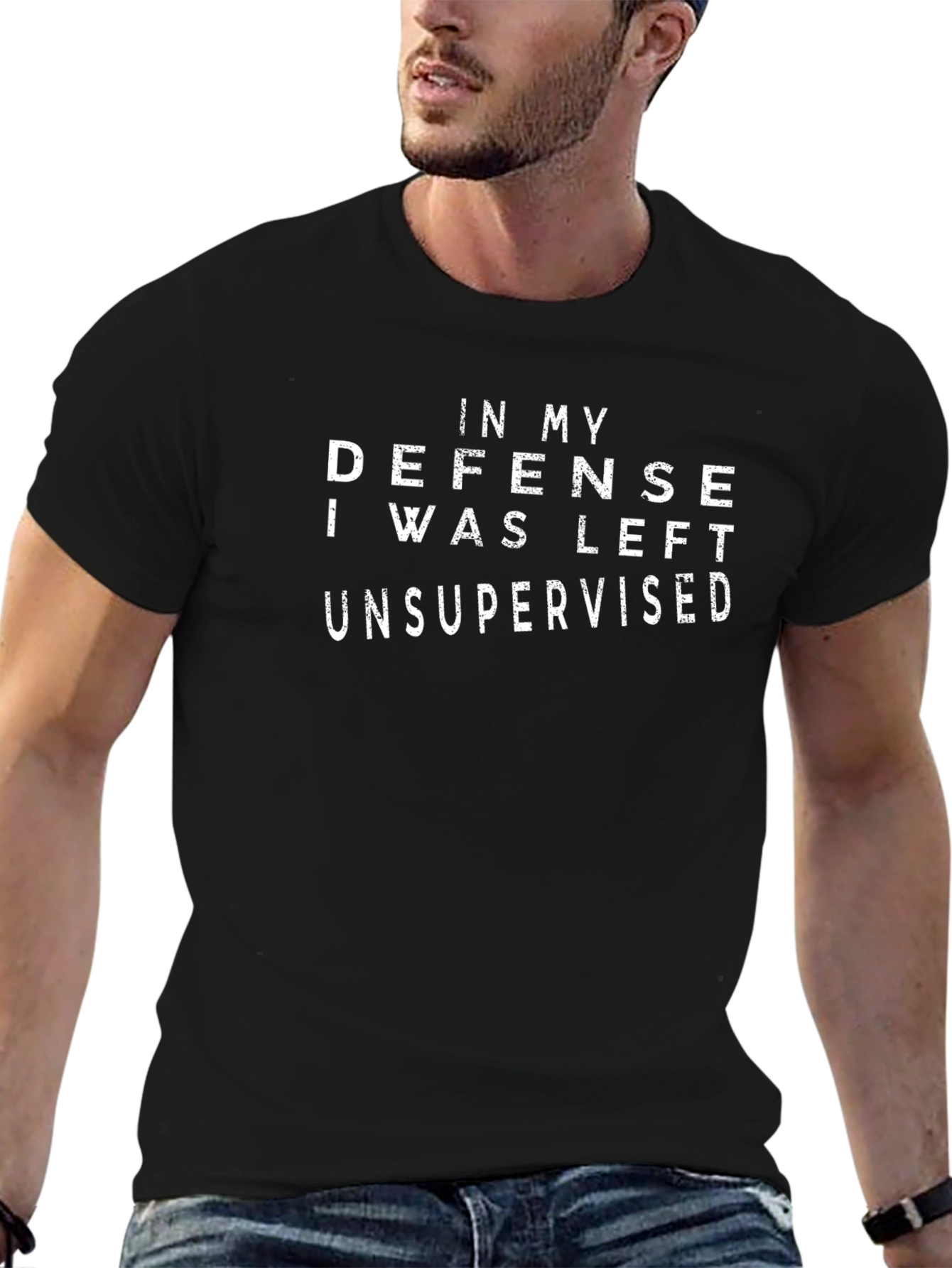 In My Defense Unsupervised Black T-Shirt
