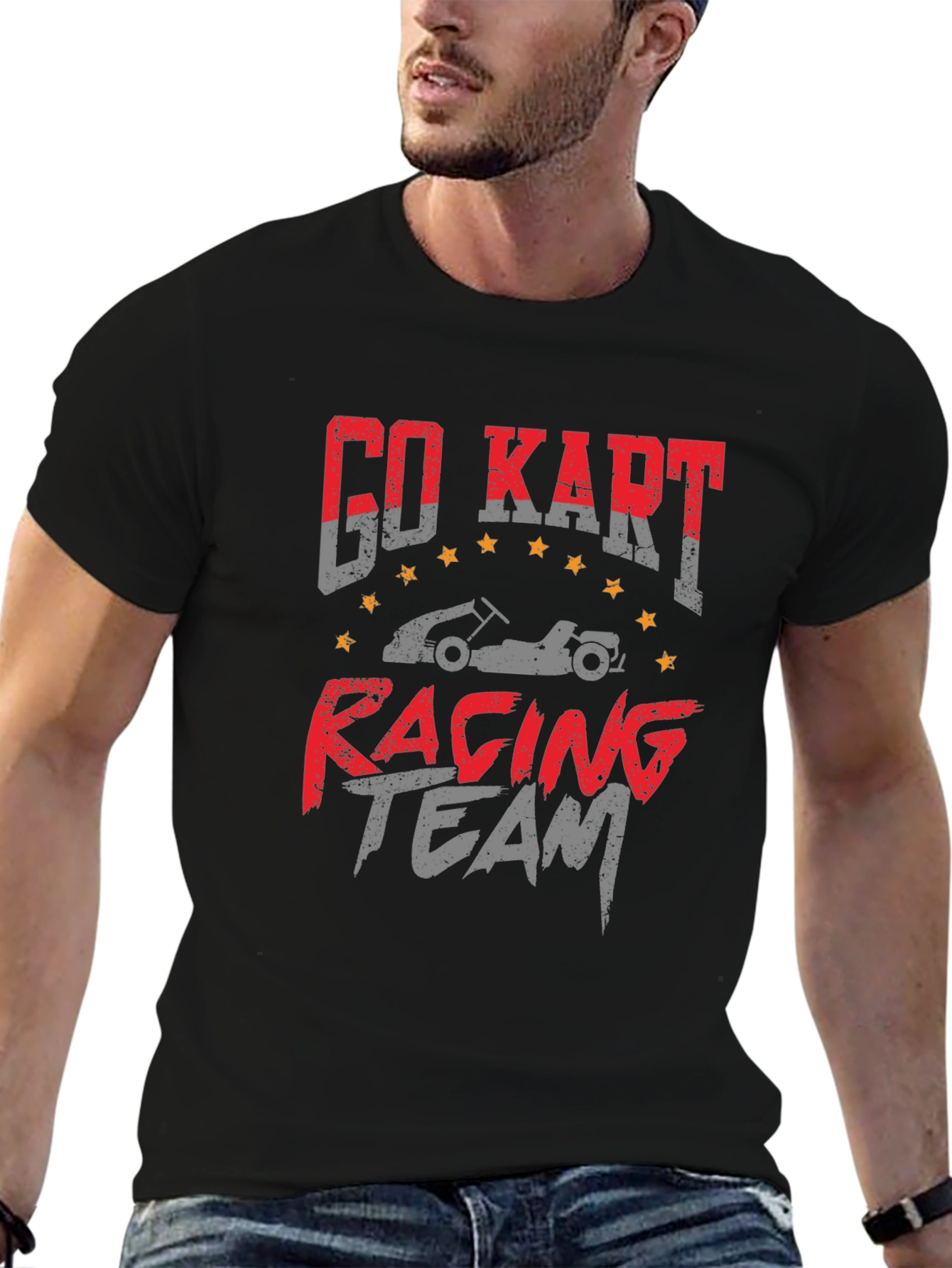Go Kart Racing Team Graphic T-Shirt