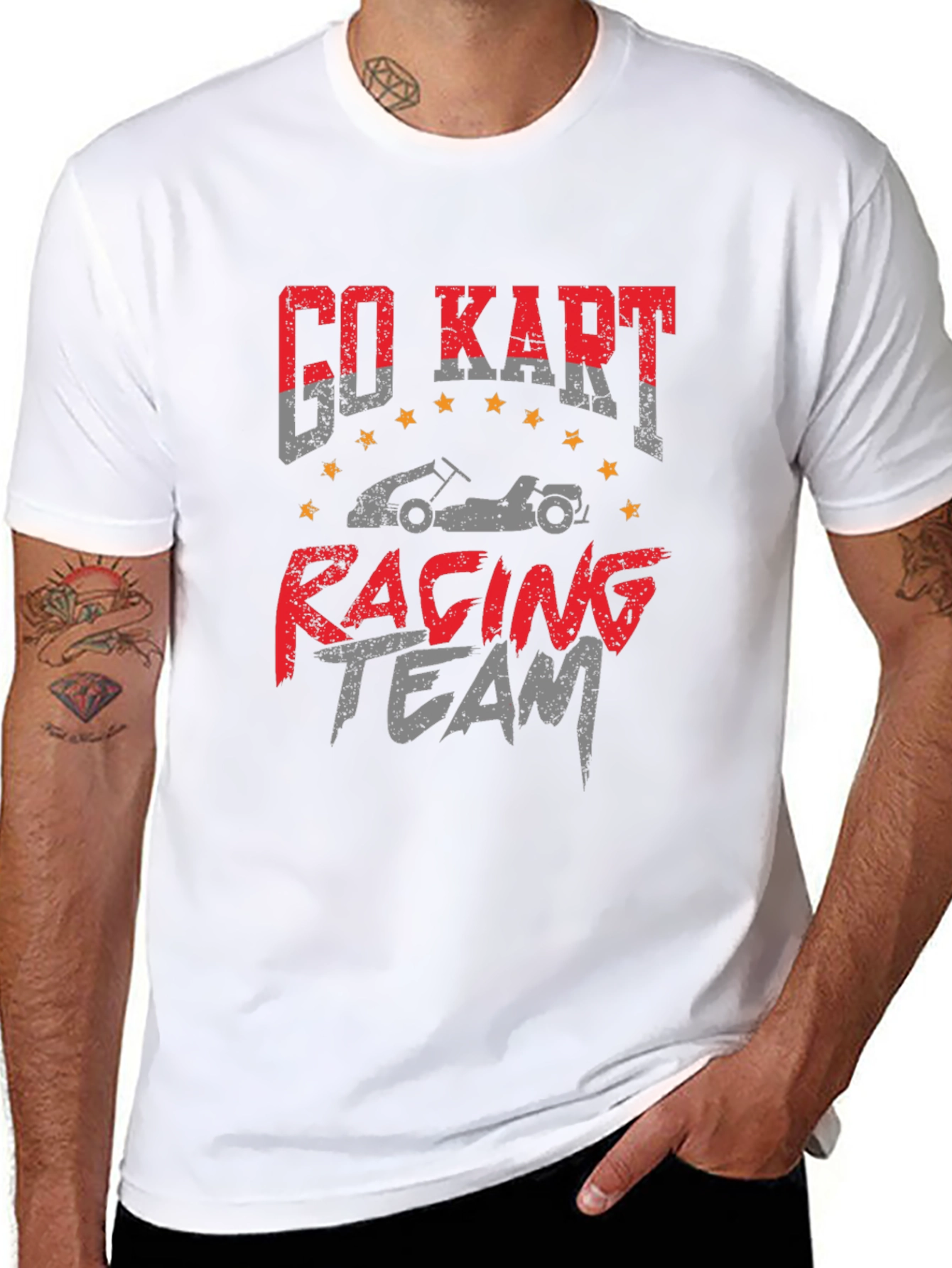 Go Kart Racing Team Graphic T-Shirt