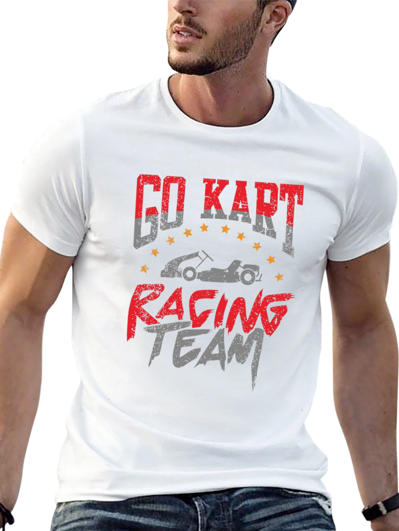 Go Kart Racing Team Graphic T-Shirt