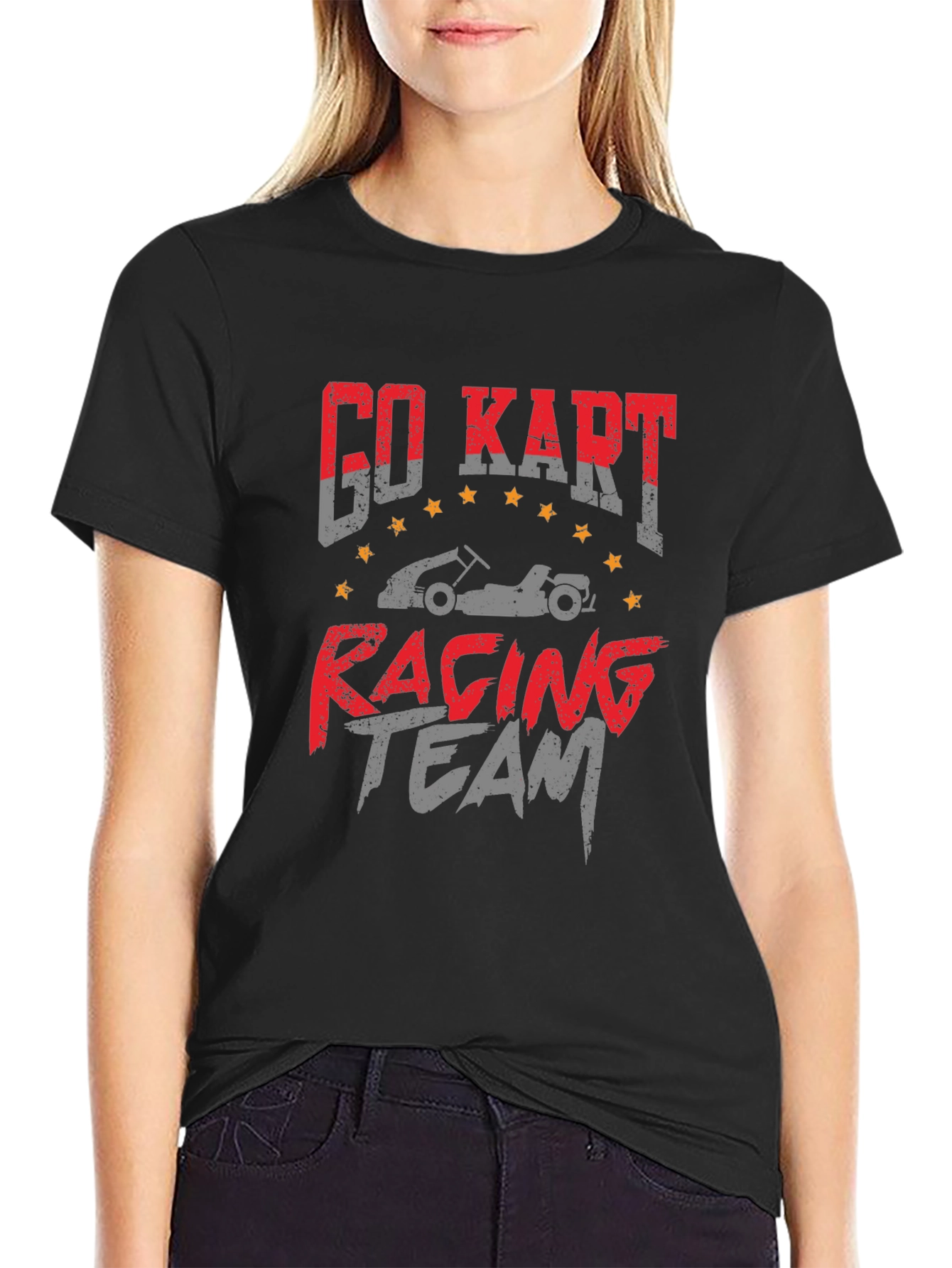 Go Kart Racing Team Graphic T-Shirt