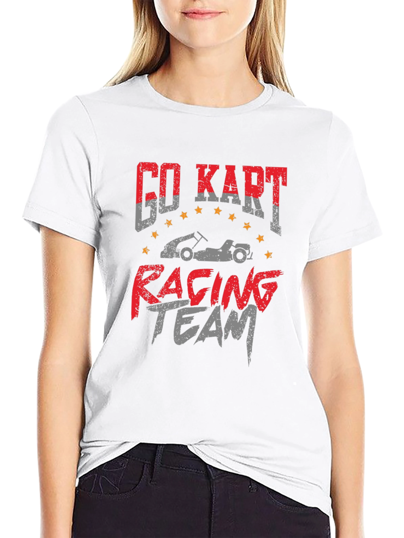 Go Kart Racing Team Graphic T-Shirt