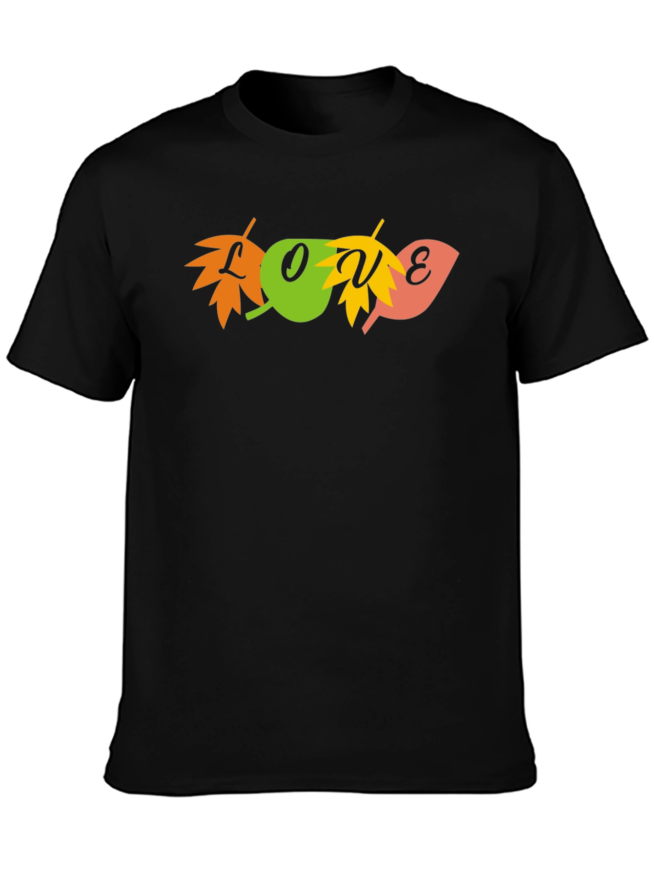 Autumn Love Leaf Graphic Tee