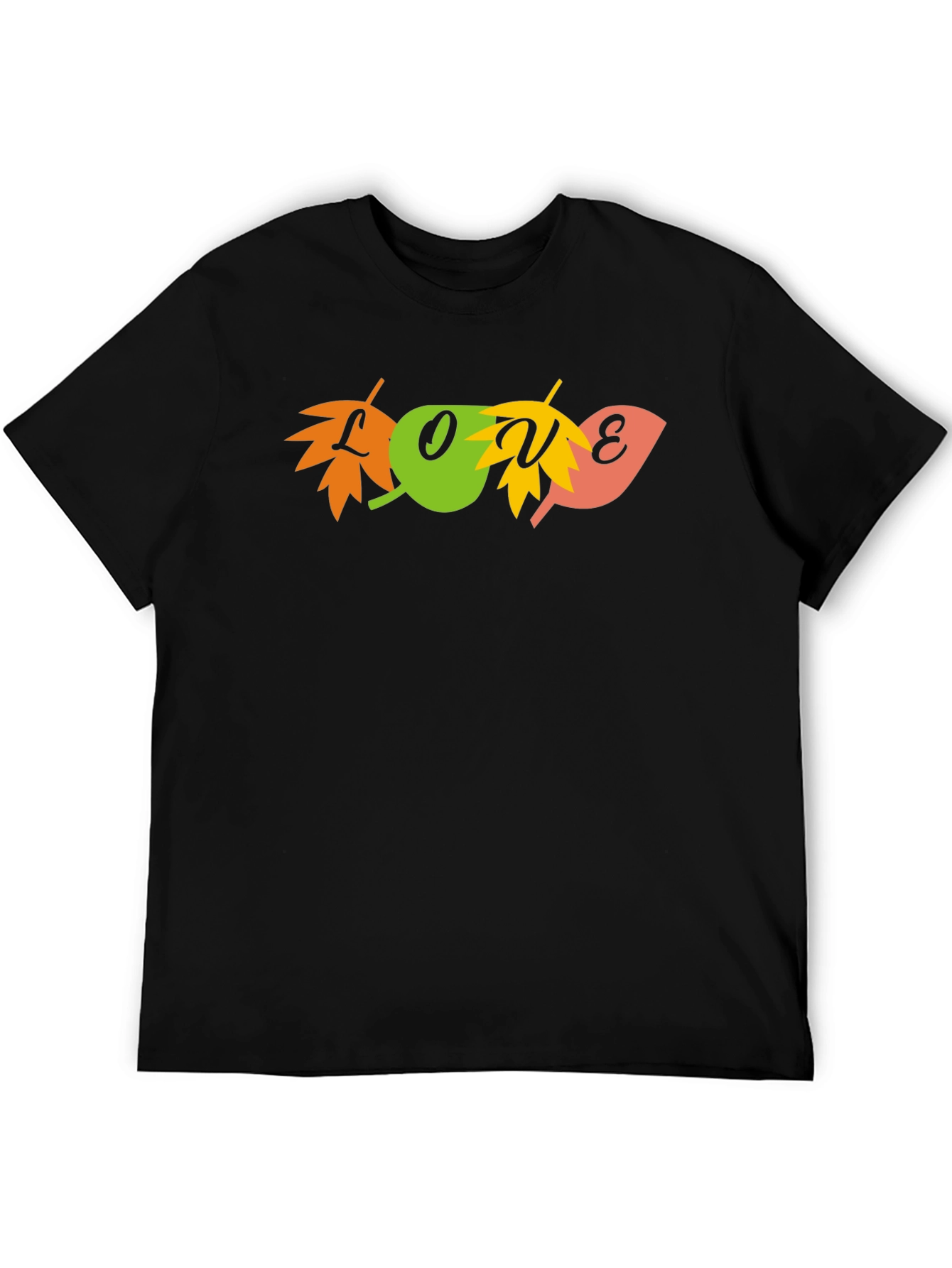 Autumn Love Leaf Graphic Tee