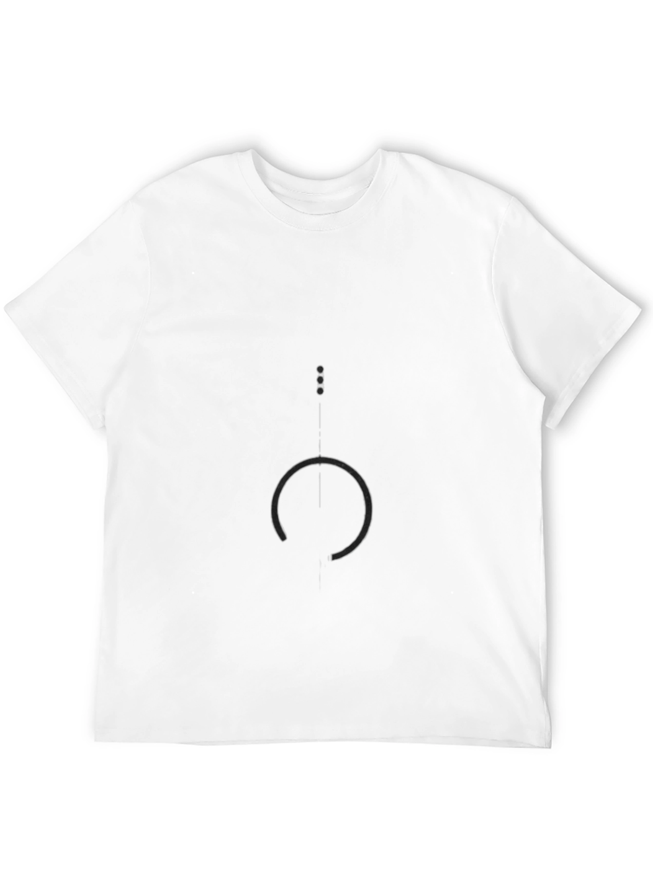 Abstract Graphic Print Black T-Shirt
