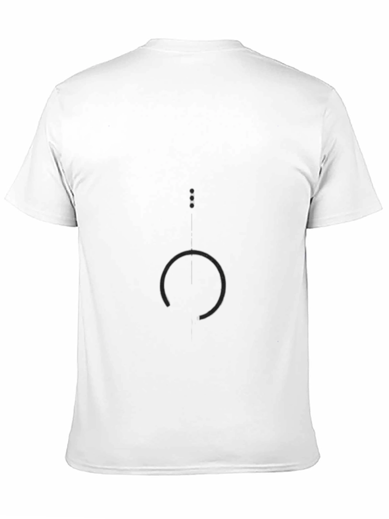 Abstract Graphic Print Black T-Shirt