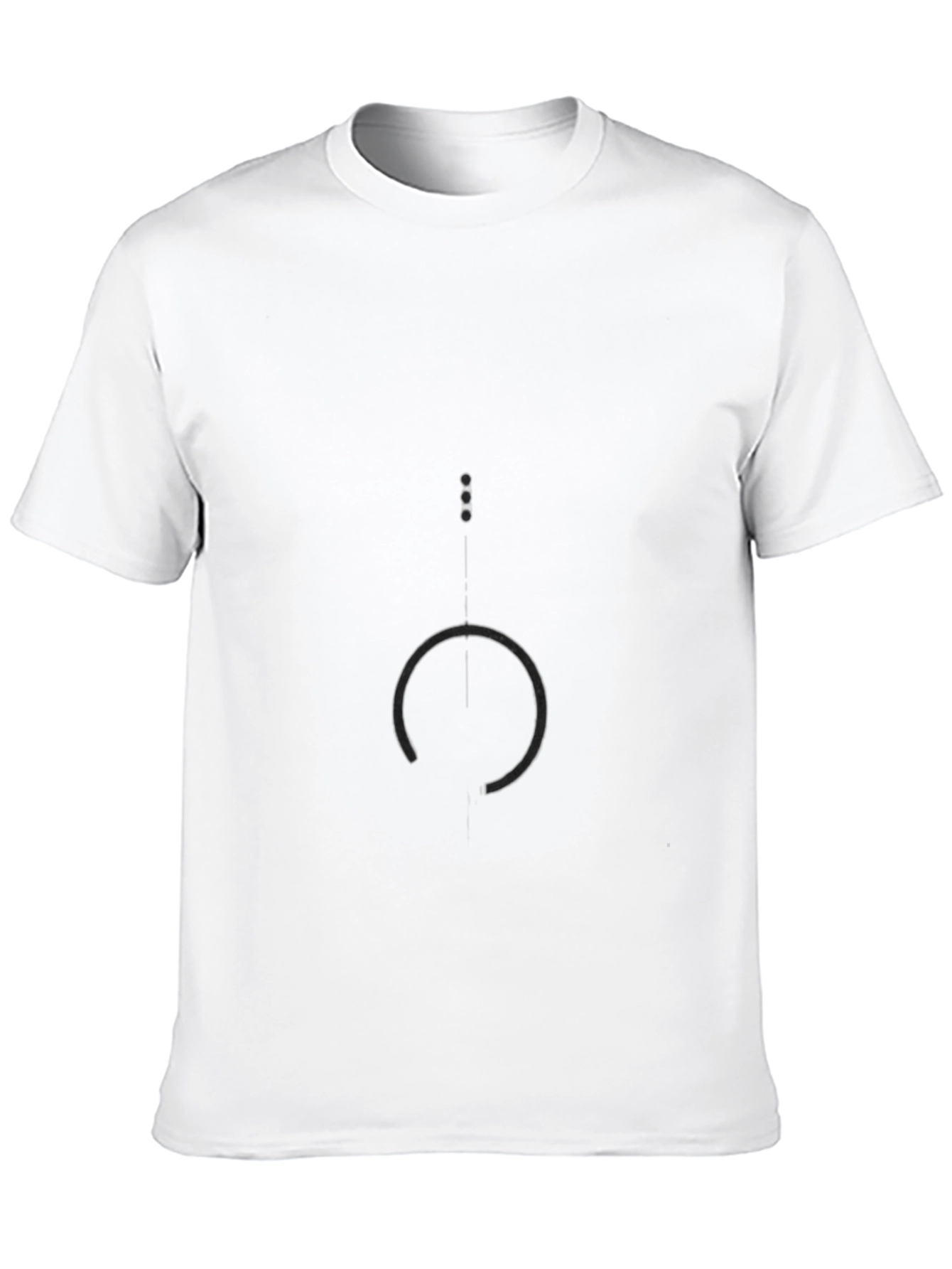 Abstract Graphic Print Black T-Shirt