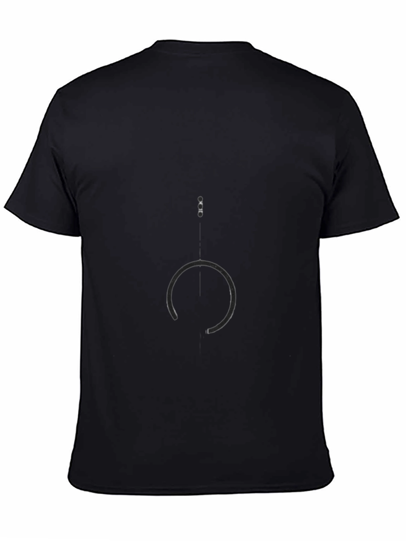 Abstract Graphic Print Black T-Shirt