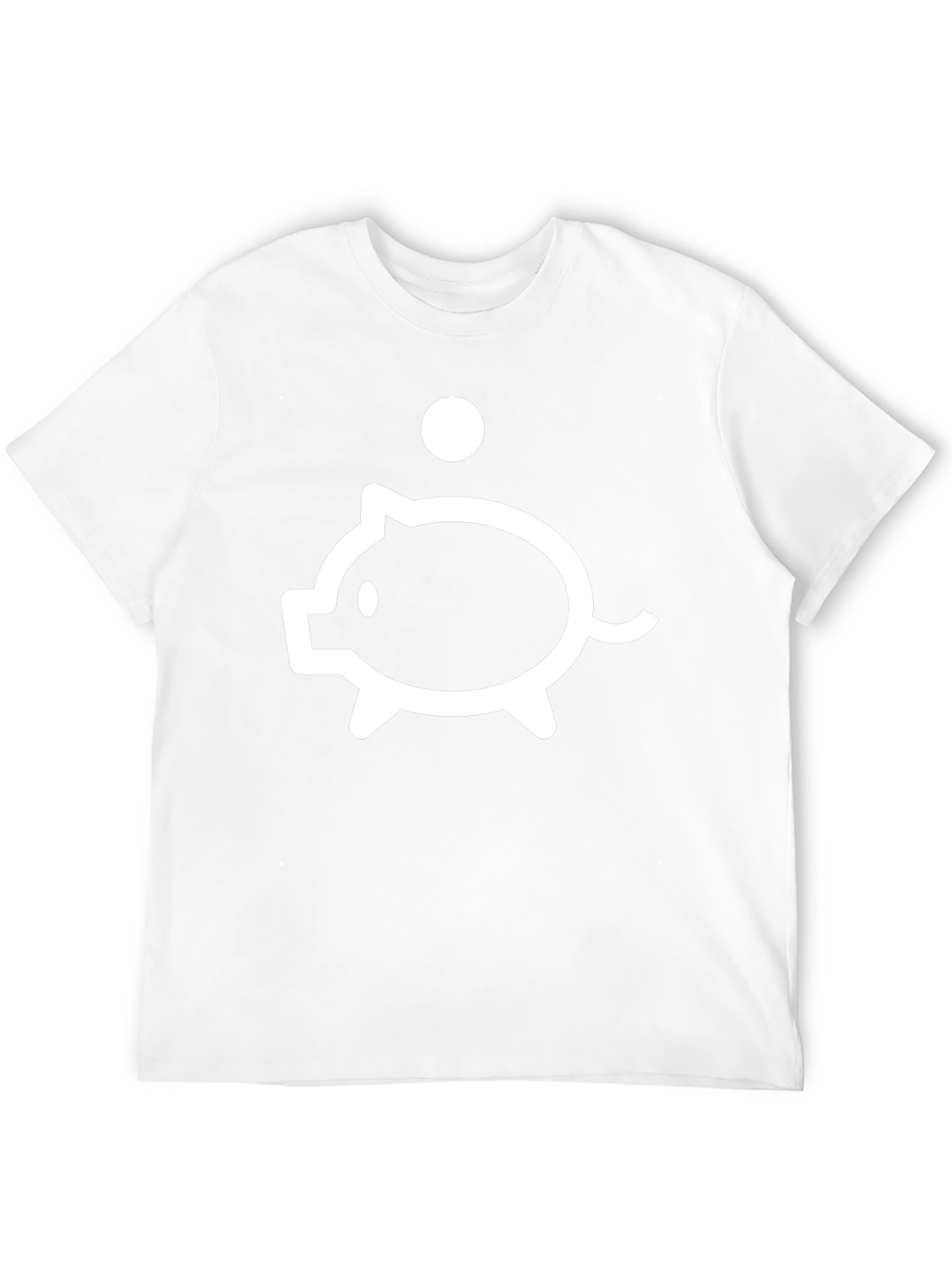Piggy Bank Graphic Tee - Black
