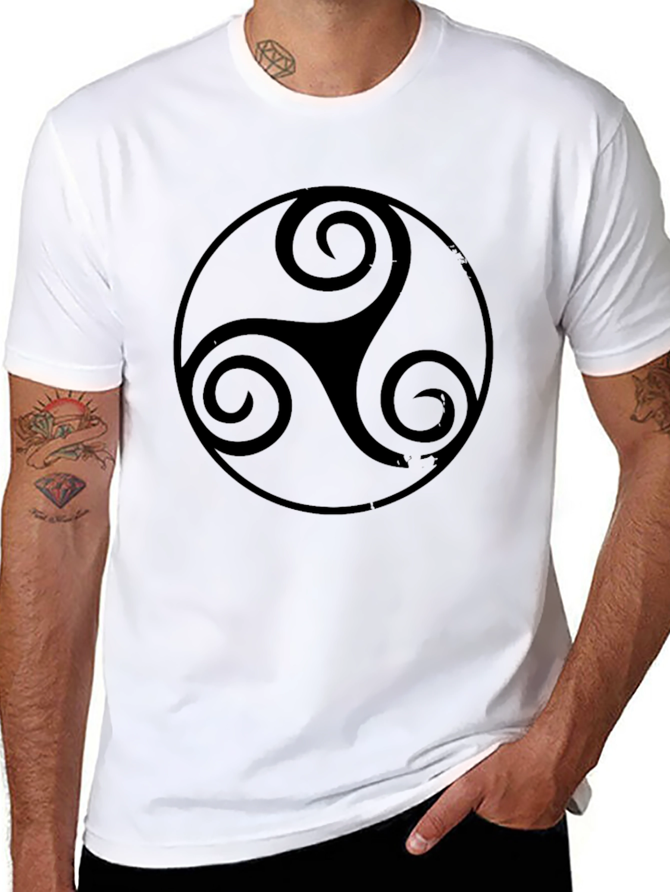 Celtic Triskele T-Shirt - Spirals Symbol