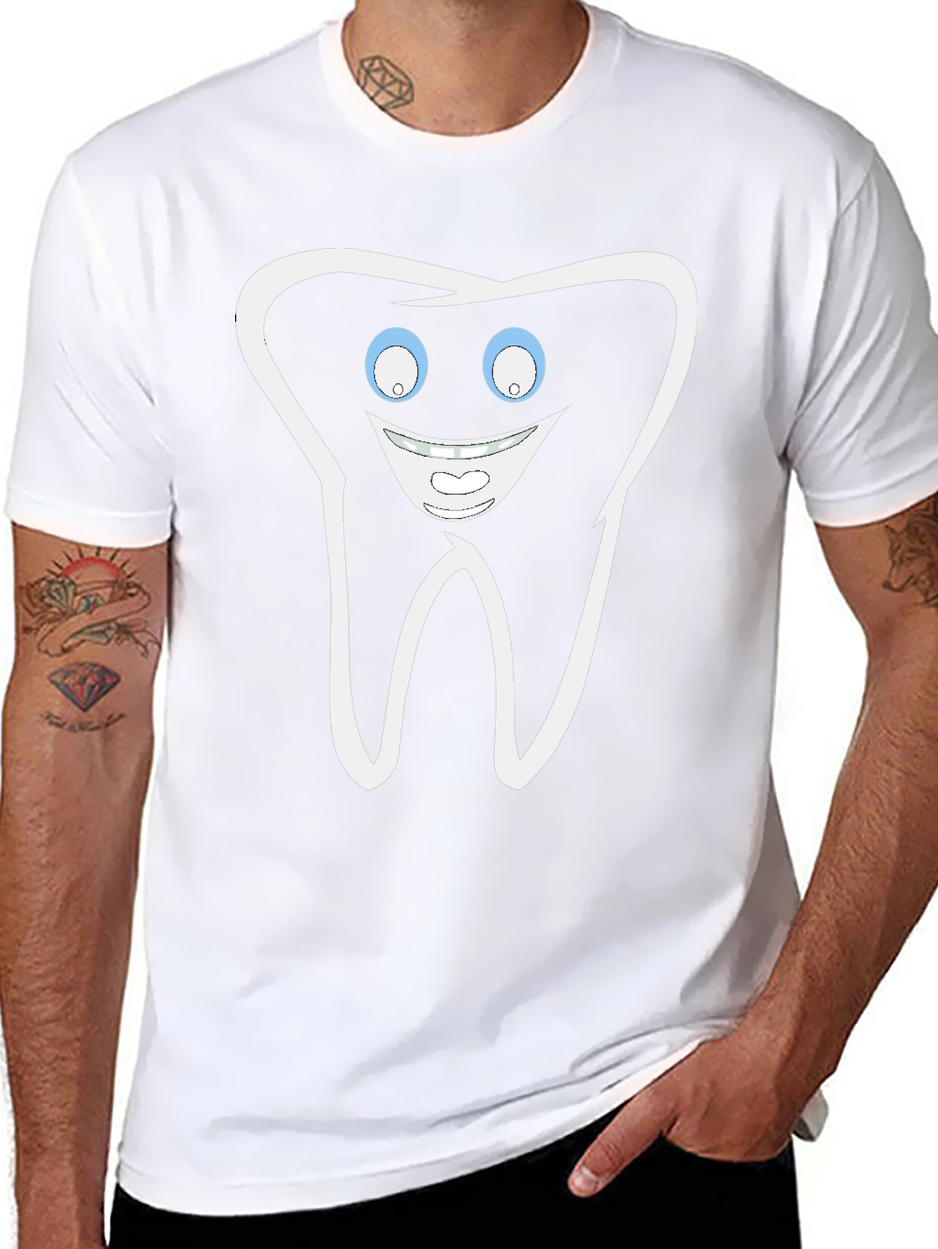 Happy Tooth Graphic T-Shirt