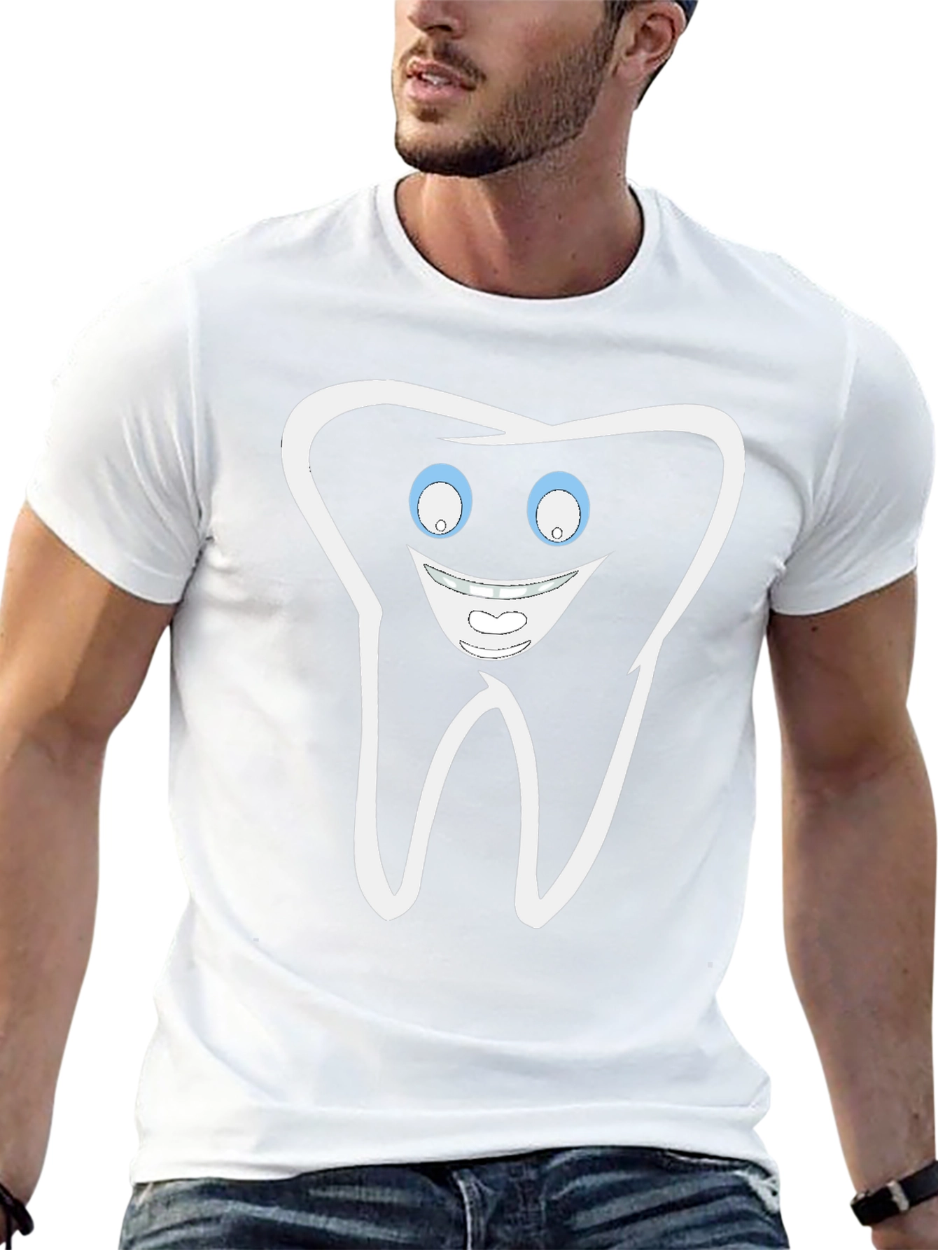 Happy Tooth Graphic T-Shirt