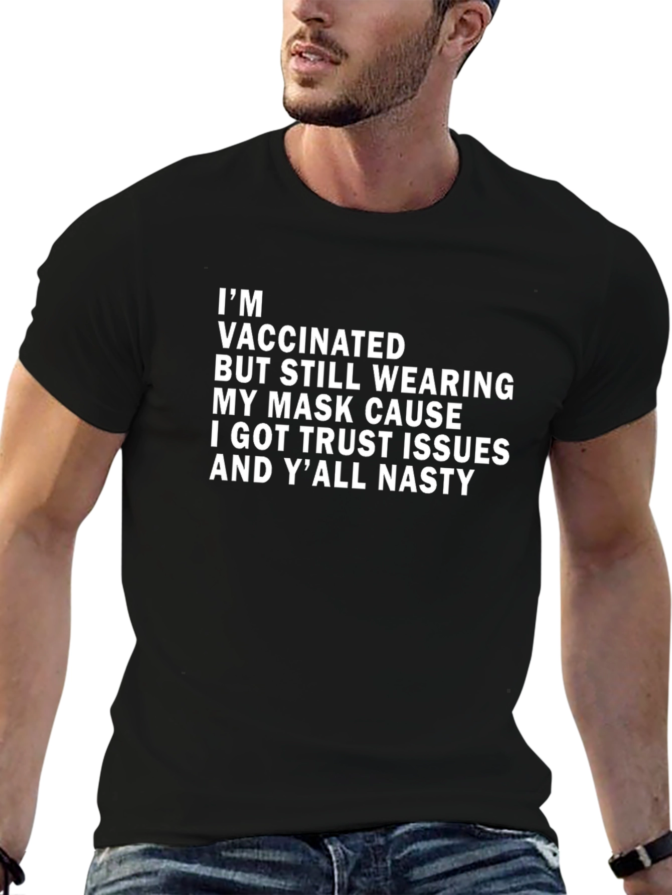 Vaccinated Trust Issues Graphic Tee
