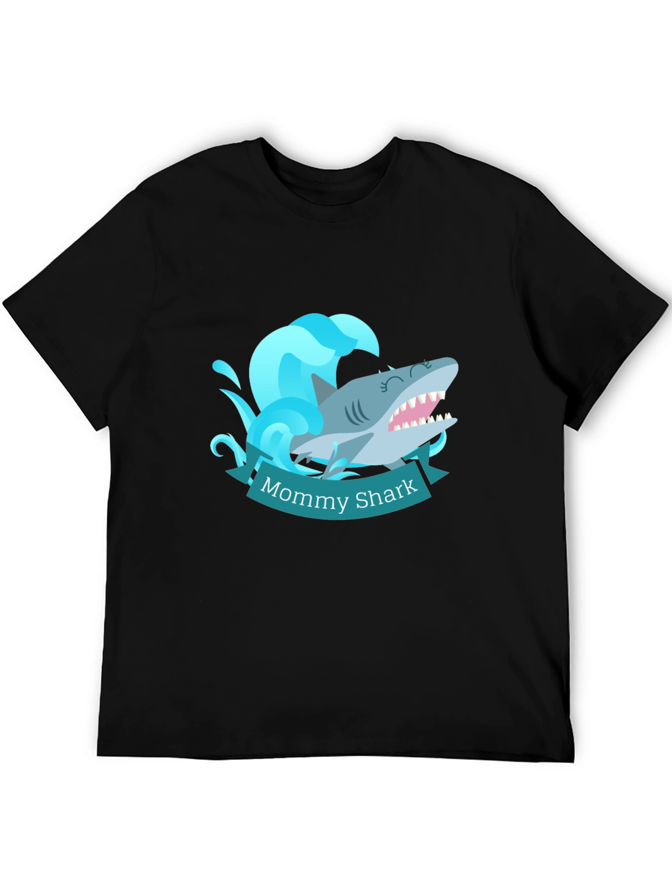 Mommy Shark T-Shirt - Cute Cartoon Ocean Tee
