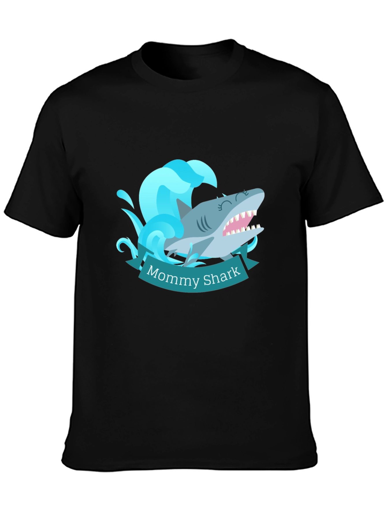 Mommy Shark T-Shirt - Cute Cartoon Ocean Tee
