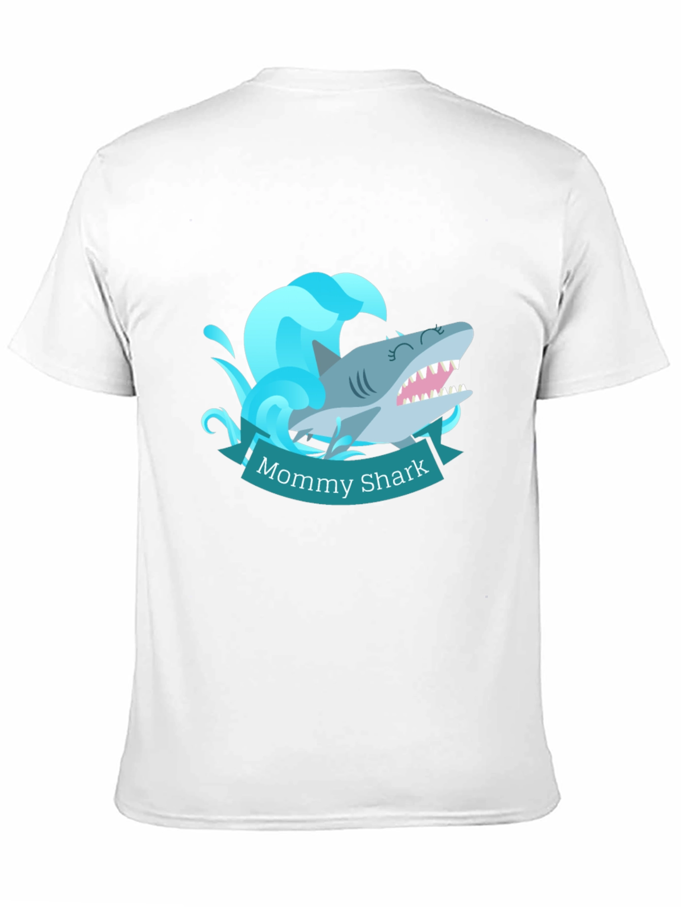 Mommy Shark T-Shirt - Cute Cartoon Ocean Tee