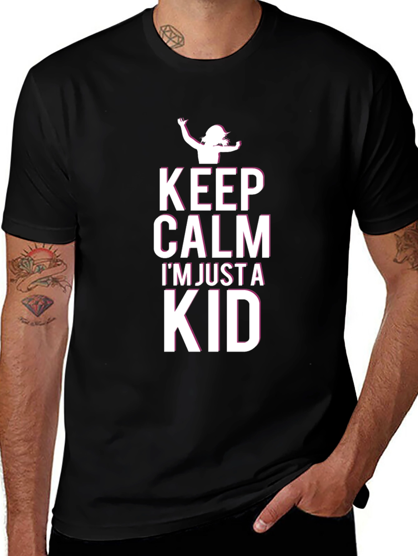 Keep Calm Im Just a Kid - Graphic T-Shirt