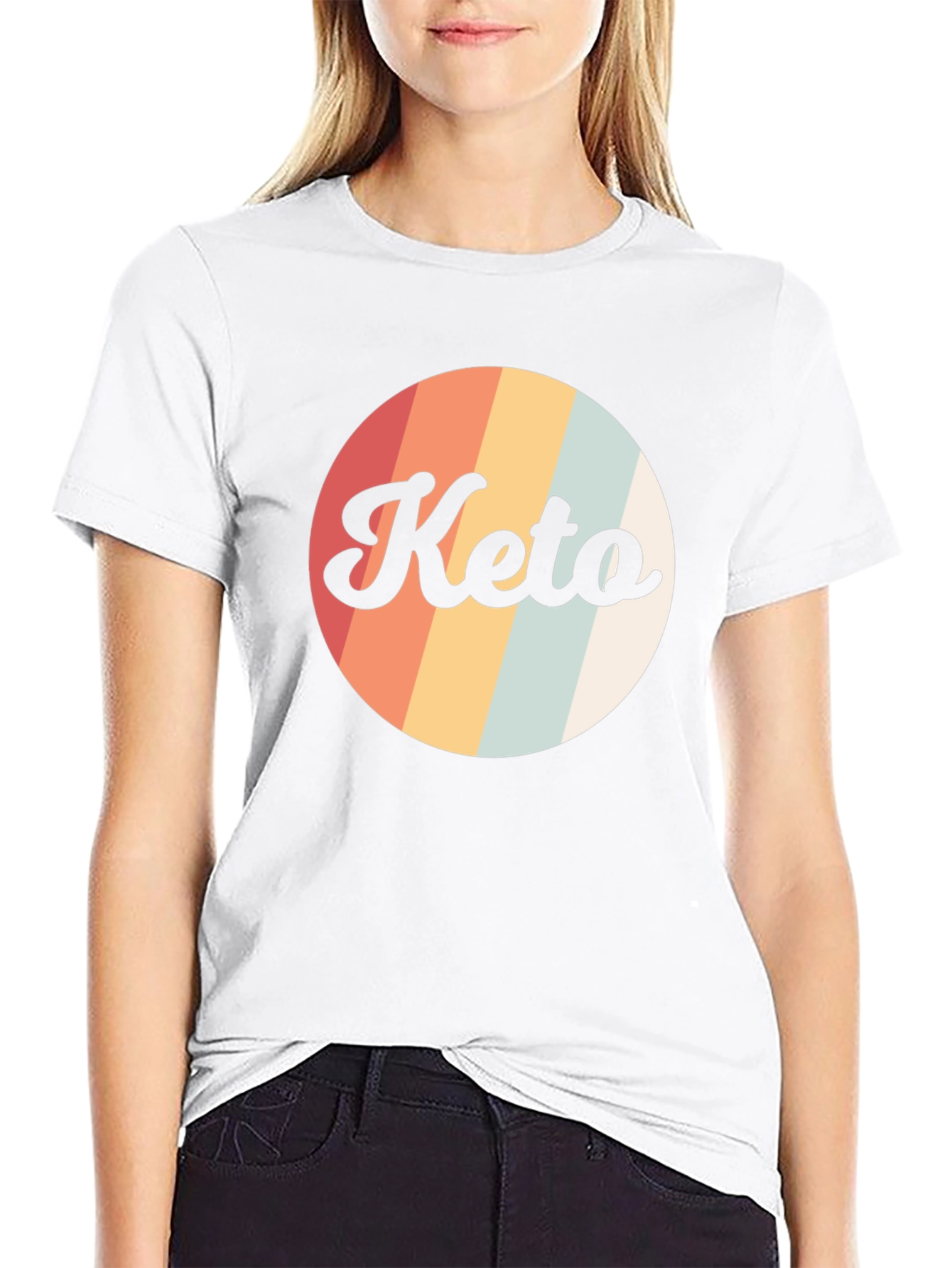 Retro Keto Graphic Tee - Mens Black T-Shirt