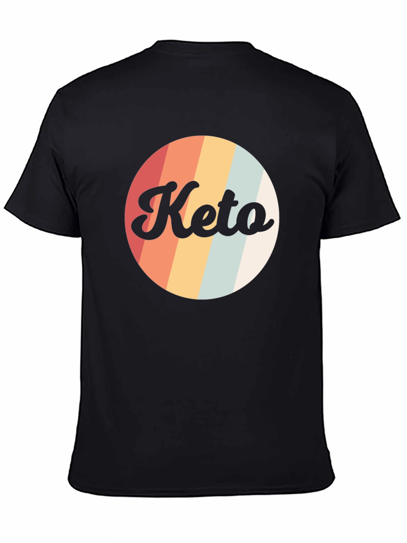 Retro Keto Graphic Tee - Mens Black T-Shirt