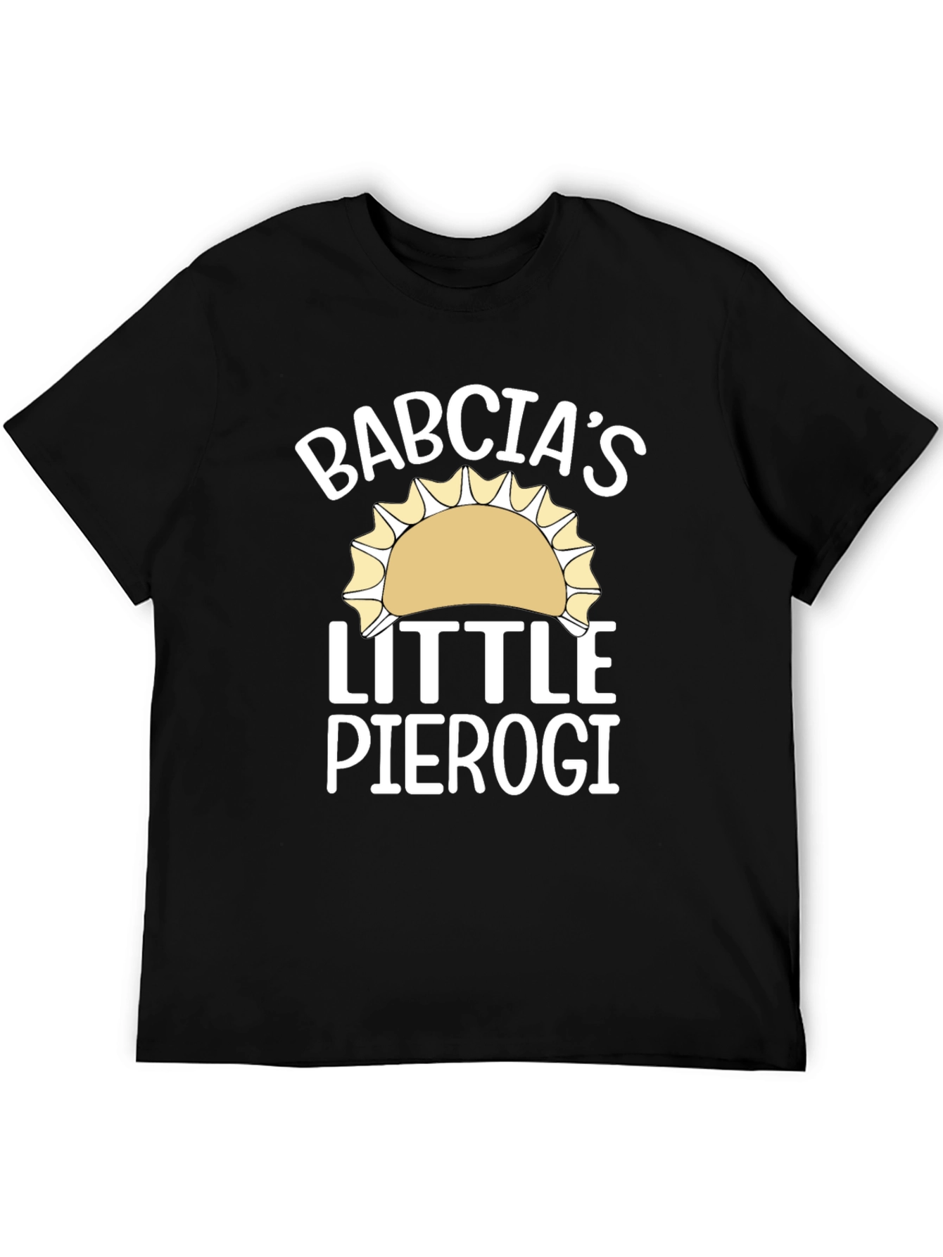 Babcias Little Pierogi Black T-Shirt