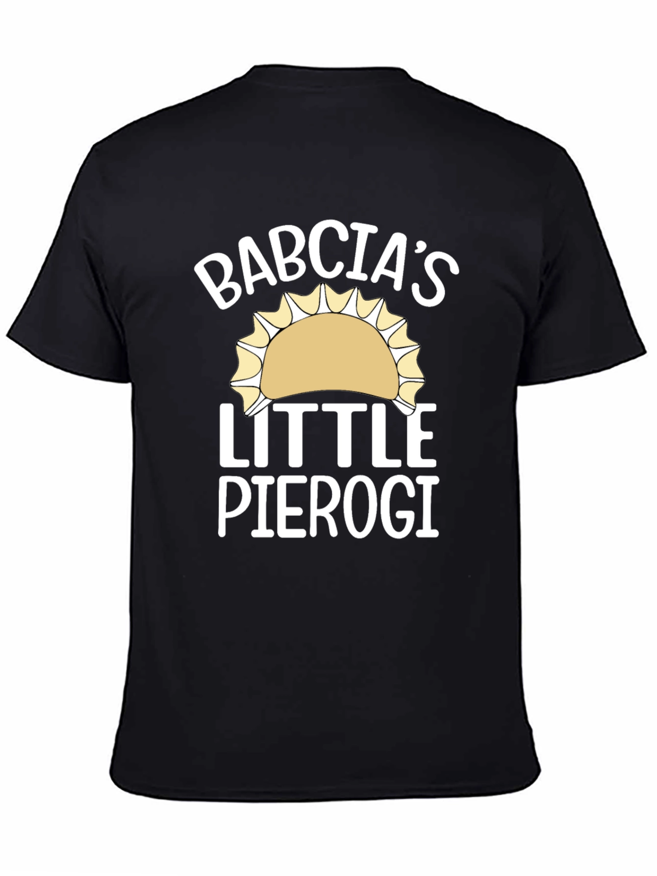 Babcias Little Pierogi Black T-Shirt