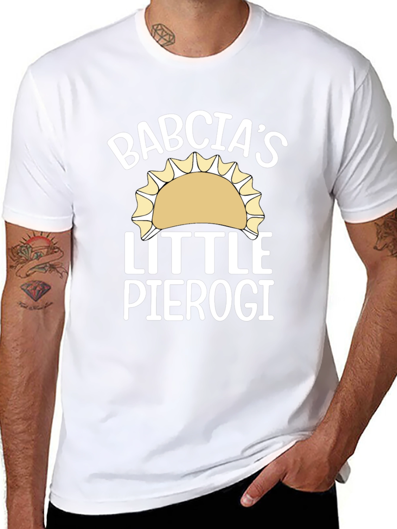 Babcias Little Pierogi Black T-Shirt