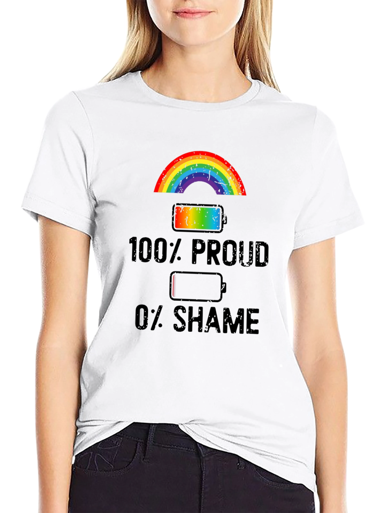 100% Proud 0% Shame Graphic Tee