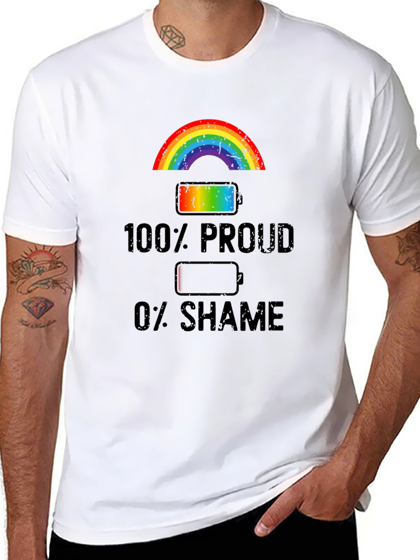 100% Proud 0% Shame Graphic Tee