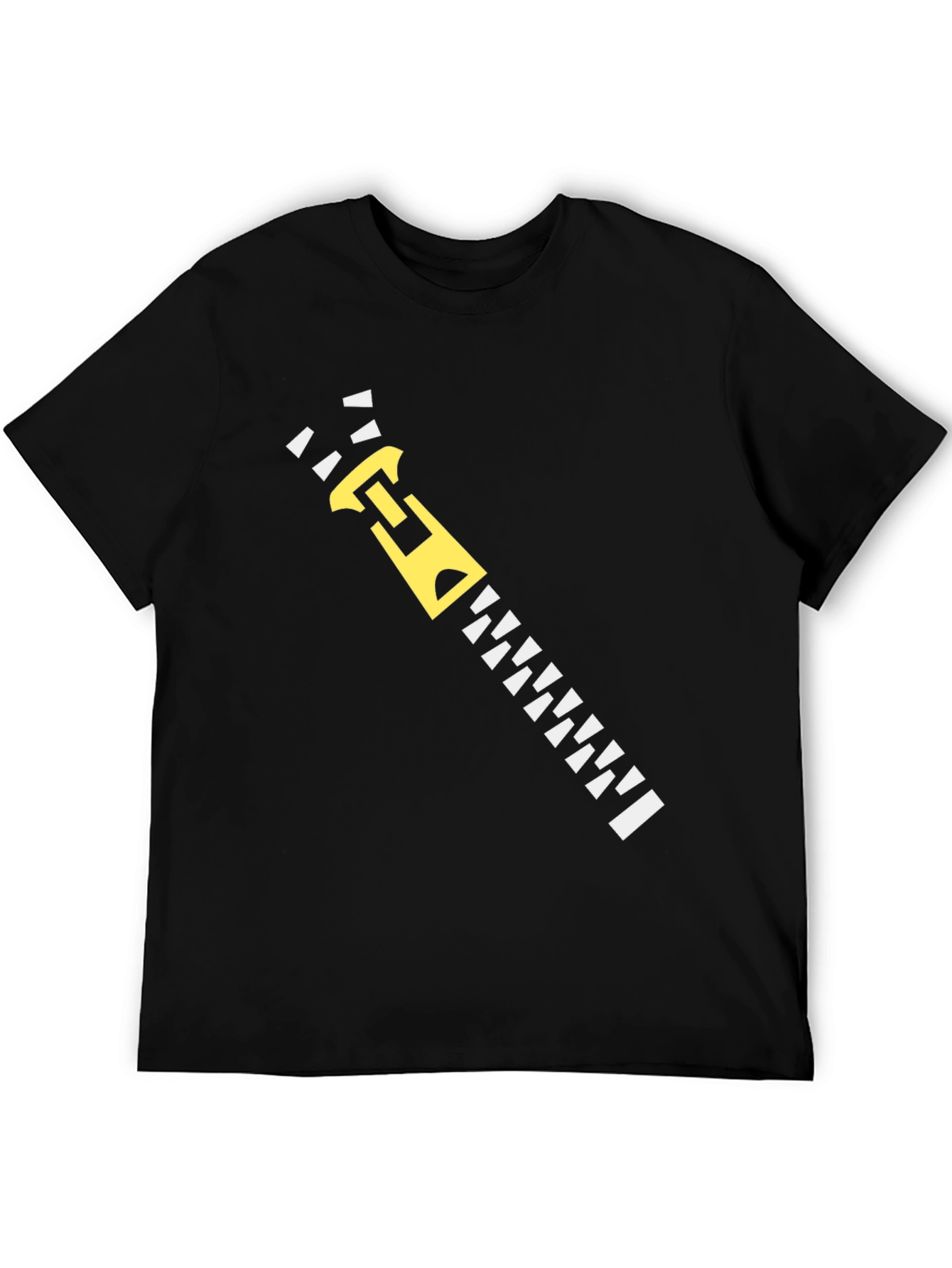 Zipper Graphic Tee - Funny Novelty T-Shirt