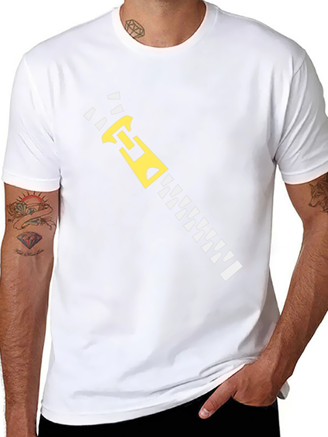 Zipper Graphic Tee - Funny Novelty T-Shirt