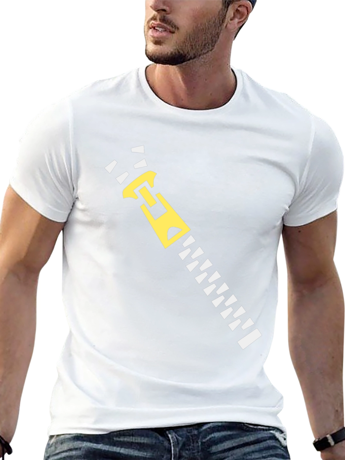 Zipper Graphic Tee - Funny Novelty T-Shirt