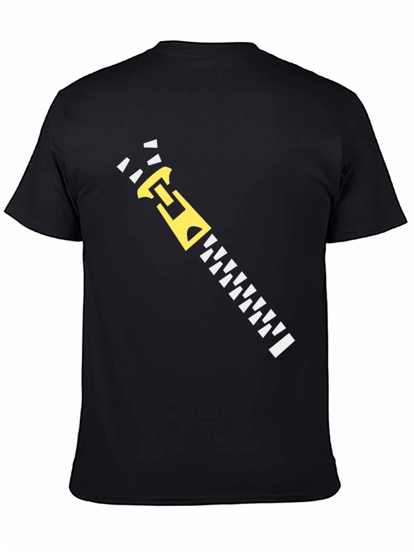 Zipper Graphic Tee - Funny Novelty T-Shirt