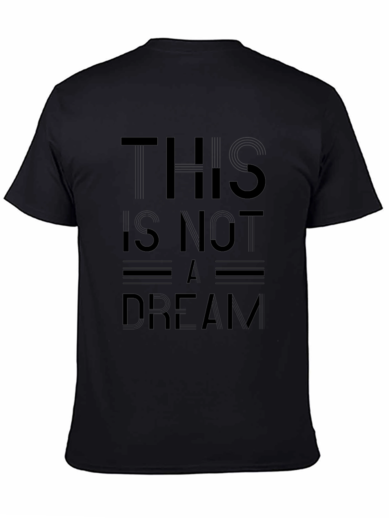 This Is Not A Dream Black Graphic Tee