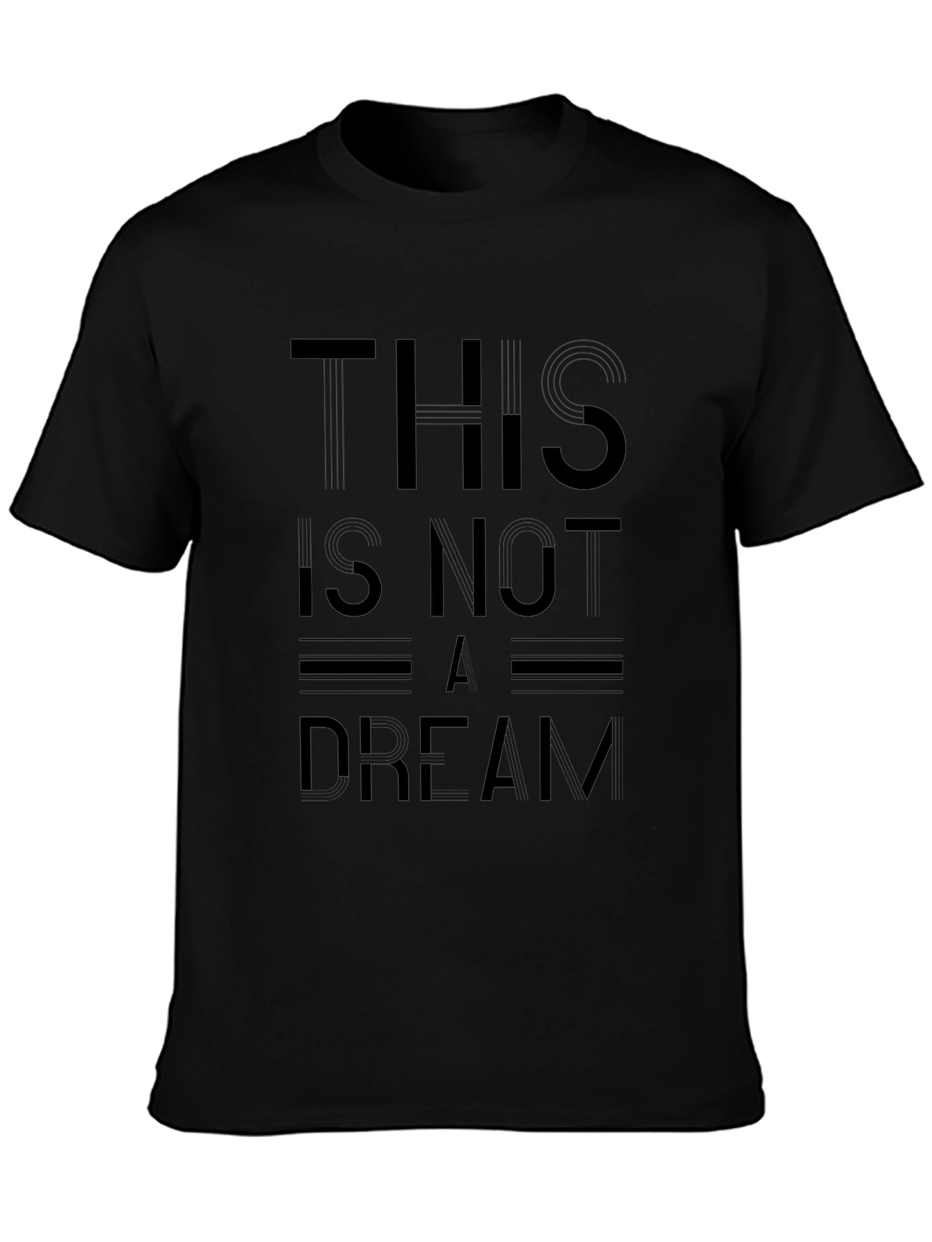 This Is Not A Dream Black Graphic Tee